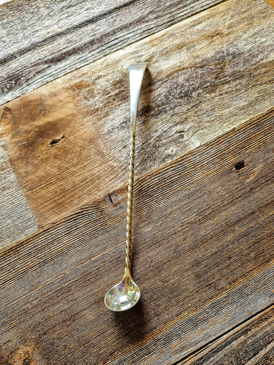 William Hutton Silver Plate Olive Spoon